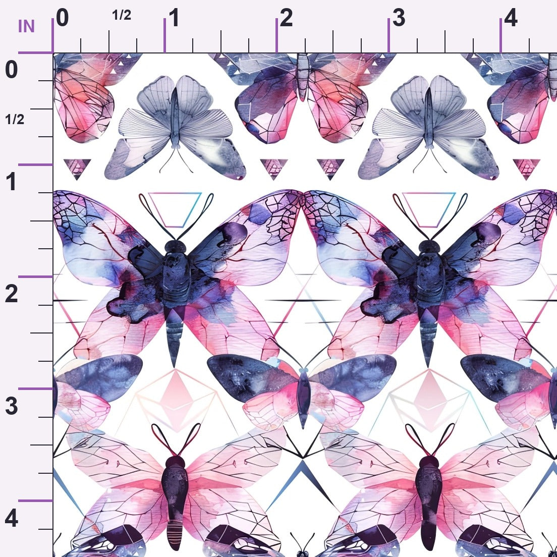 Kaleidoscope Wings Pattern 9 Minky Fabric