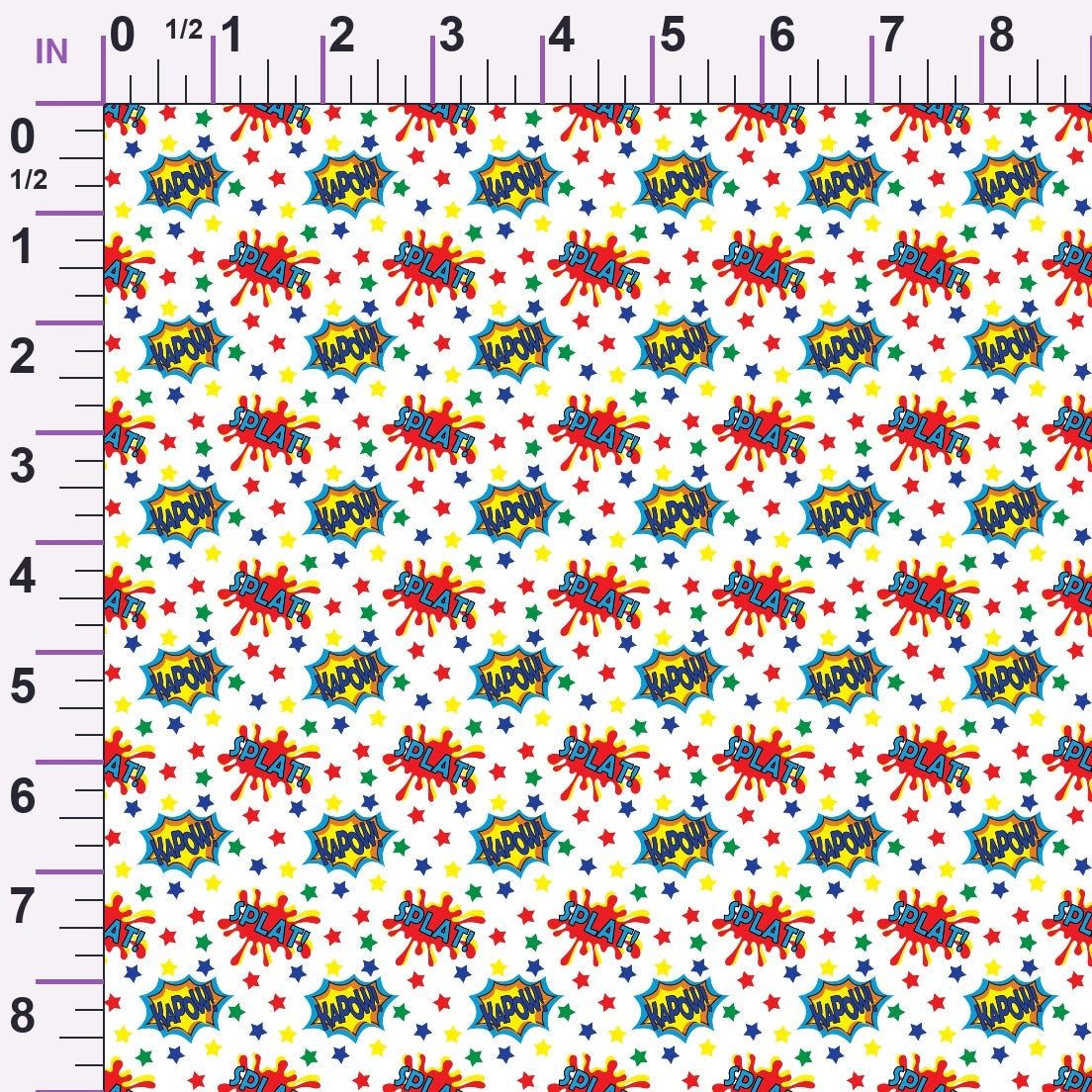 Kapow City Pattern 1 Minky Fabric