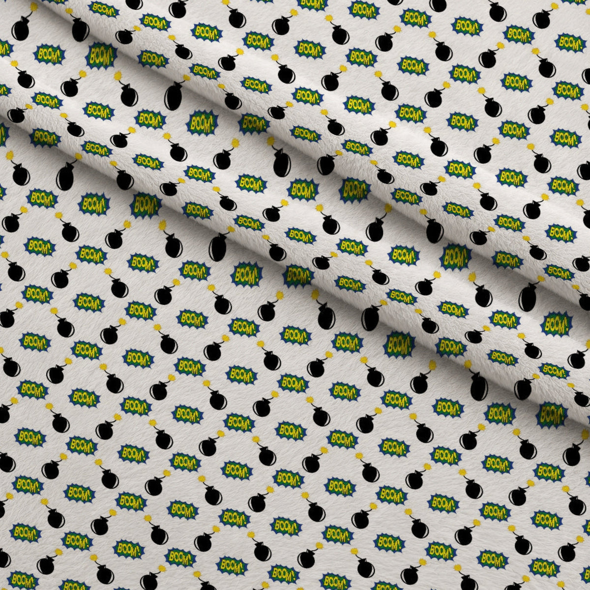 Kapow City Pattern 2 Minky Fabric