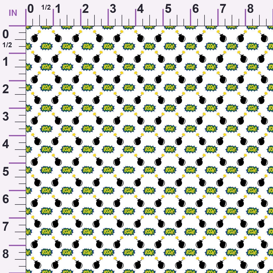 Kapow City Pattern 2 Minky Fabric