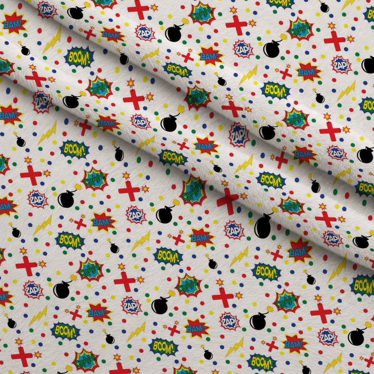 Kapow City Pattern 4 Minky Fabric