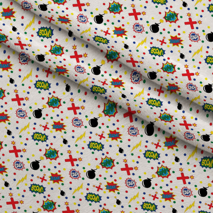 Kapow City Pattern 4 Minky Fabric