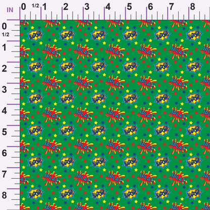 Kapow City Pattern 5 Minky Fabric