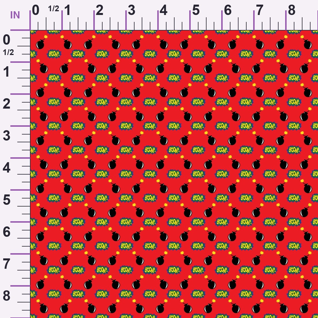 Kapow City Pattern 6 Minky Fabric