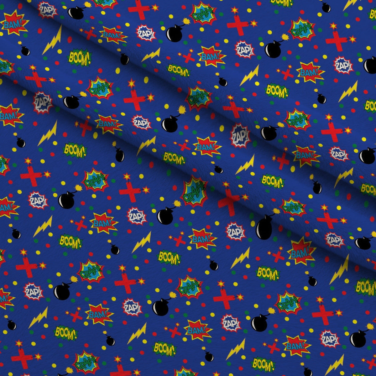 Kapow City Pattern 8 Minky Fabric