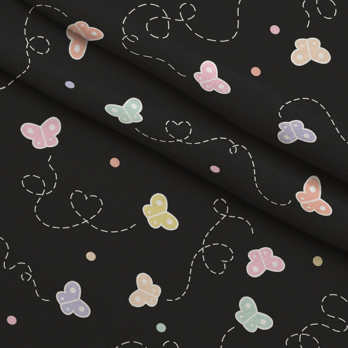 Kawaii Kitty Garden Pattern 10 Minky Fabric