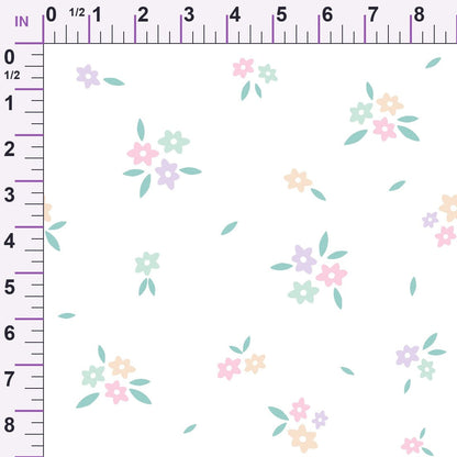 Kawaii Kitty Garden Pattern 11 Minky Fabric