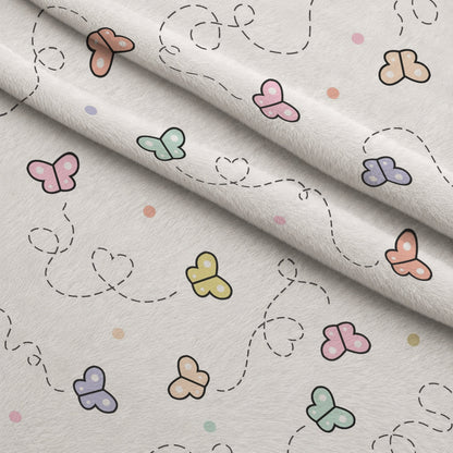 Kawaii Kitty Garden Pattern 2 Minky Fabric
