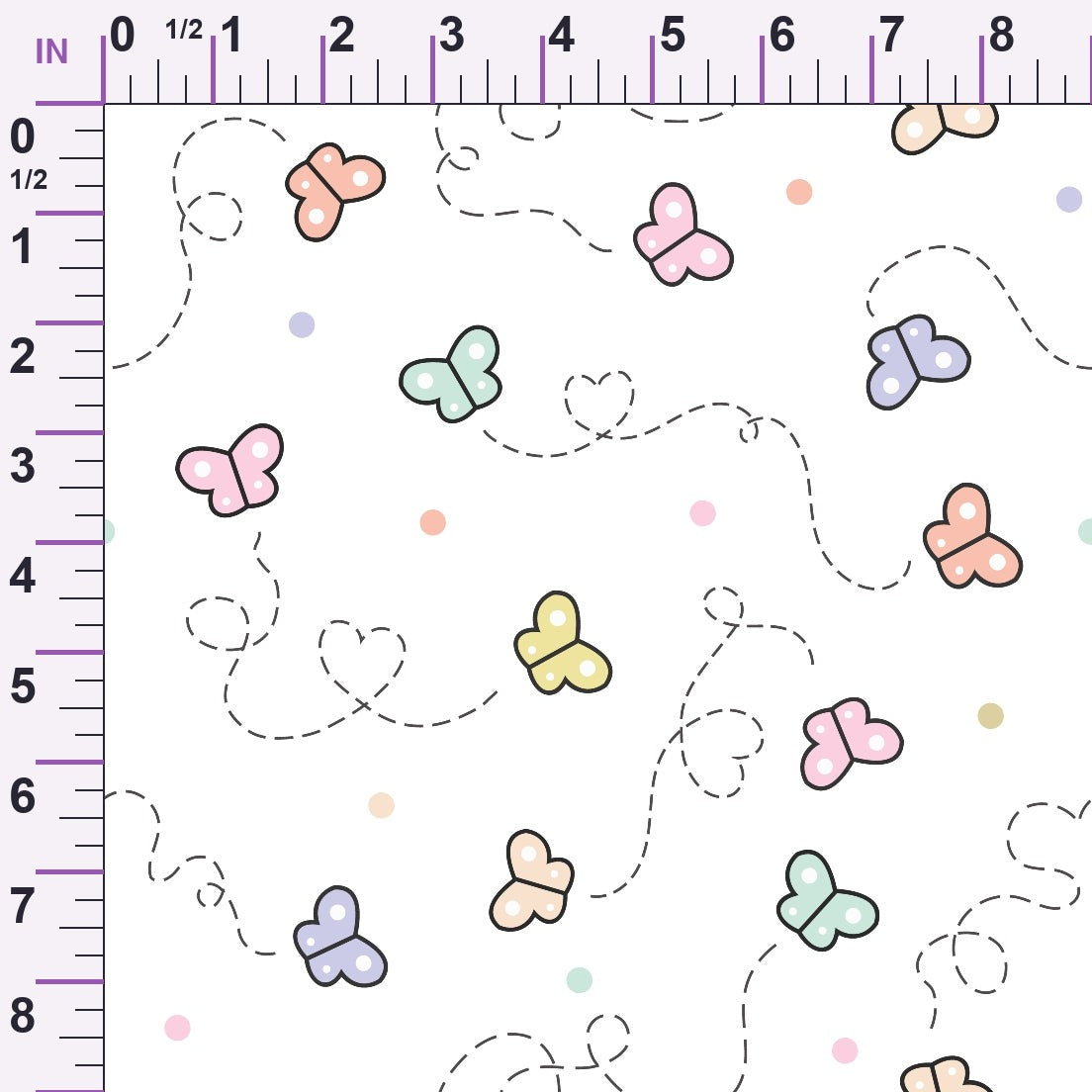 Kawaii Kitty Garden Pattern 2 Minky Fabric