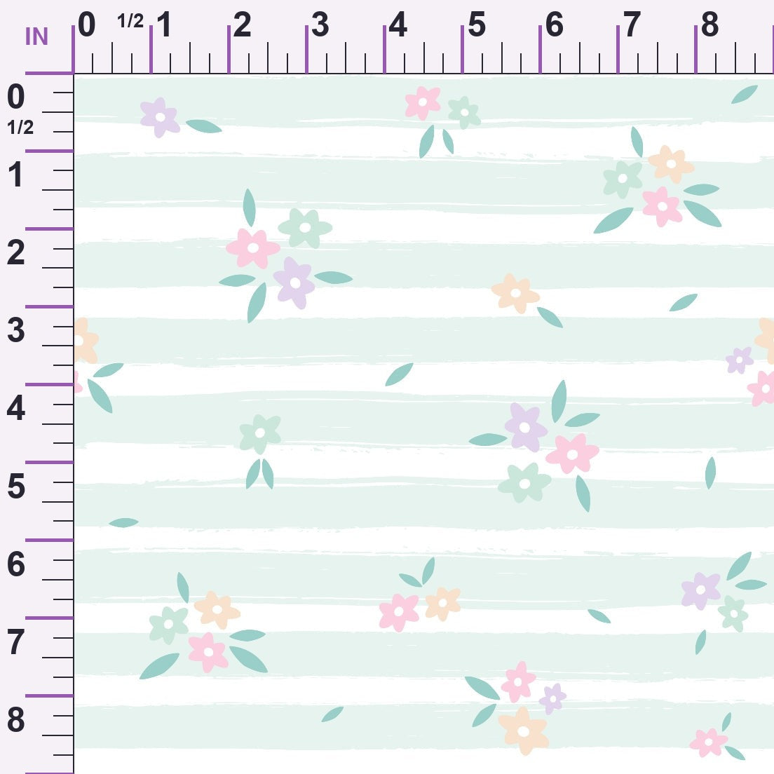 Kawaii Kitty Garden Pattern 5 Minky Fabric