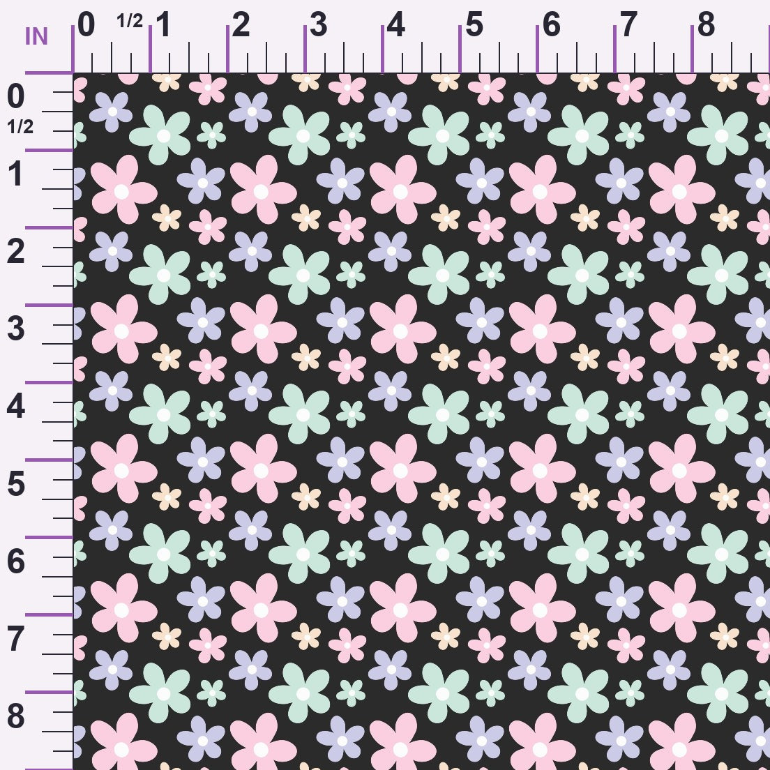 Kawaii Kitty Garden Pattern 7 Minky Fabric