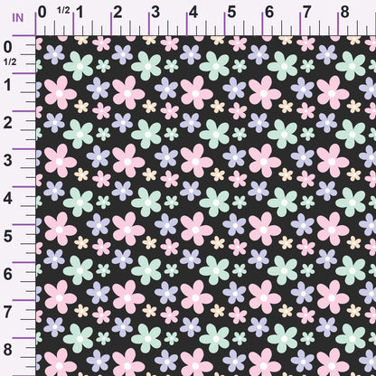 Kawaii Kitty Garden Pattern 7 Minky Fabric