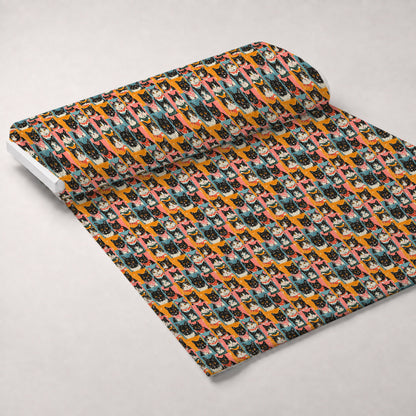 Kerchief Kittens Pattern 2 Minky Fabric