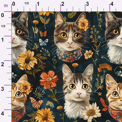 Kerchief Kittens Pattern 5 Minky Fabric