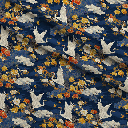 Kimono Clouds Pattern 6 Minky Fabric