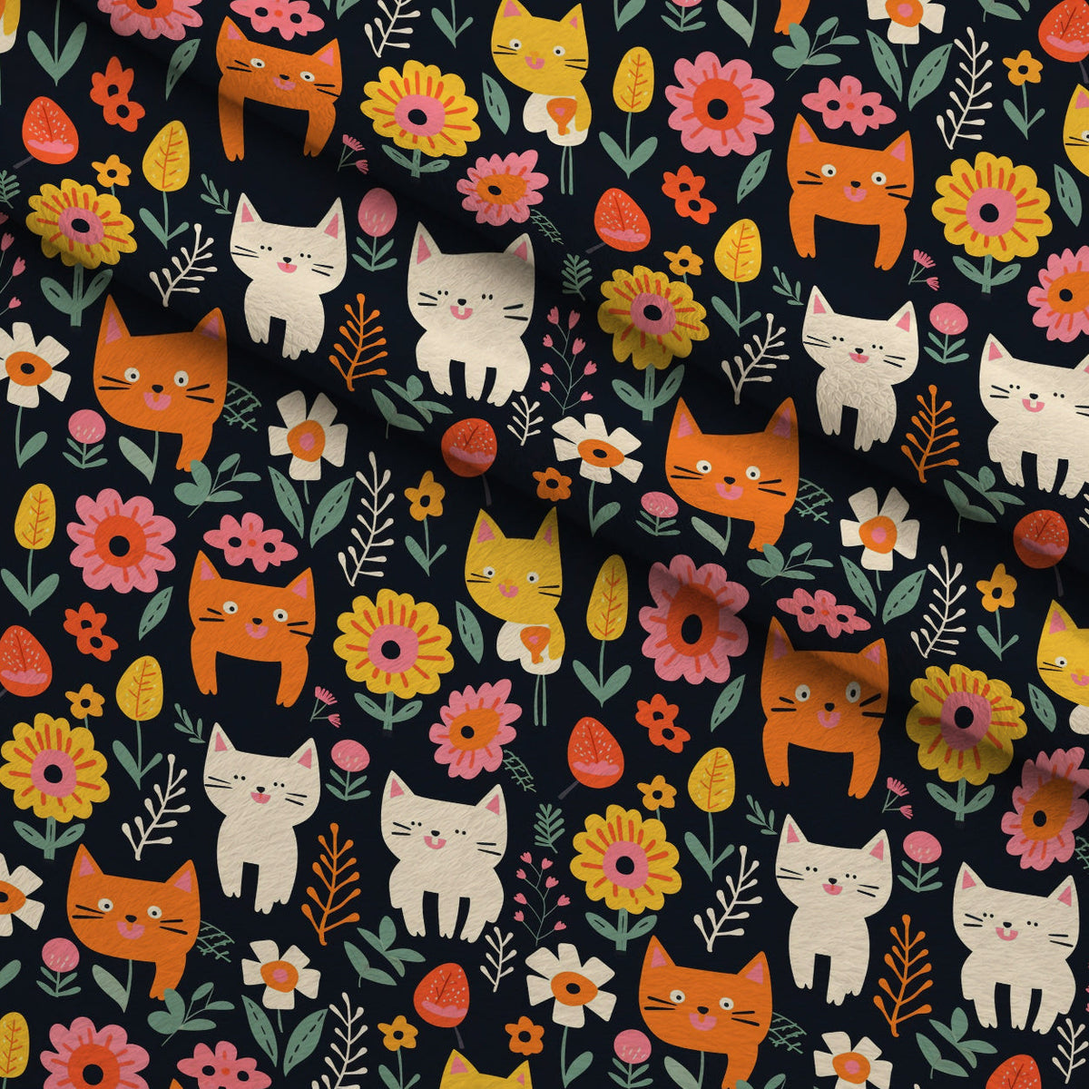 Kitten Meadow Pattern 11 Minky Fabric