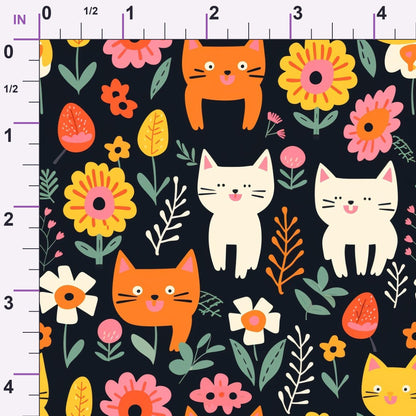 Kitten Meadow Pattern 11 Minky Fabric