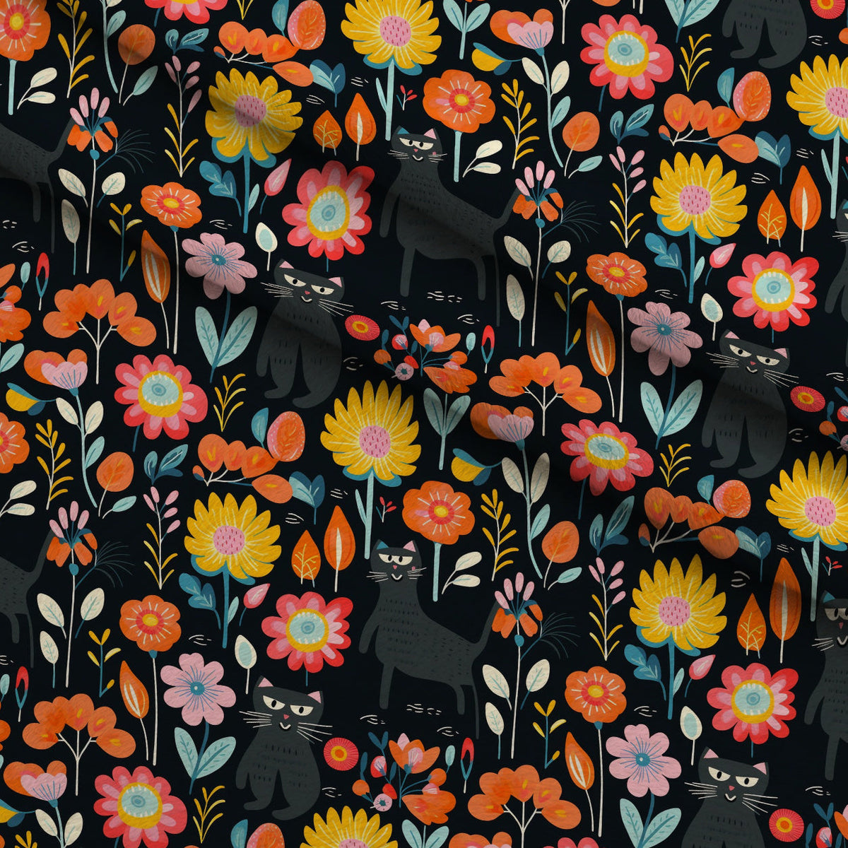 Kitten Meadow Pattern 12 Minky Fabric