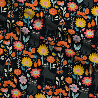 Kitten Meadow Pattern 12 Minky Fabric