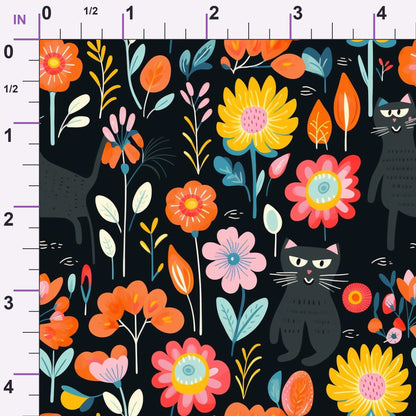 Kitten Meadow Pattern 12 Minky Fabric