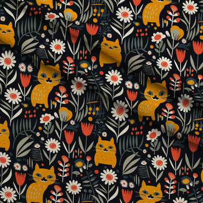 Kitten Meadow Pattern 13 Minky Fabric
