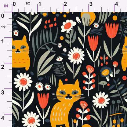 Kitten Meadow Pattern 13 Minky Fabric
