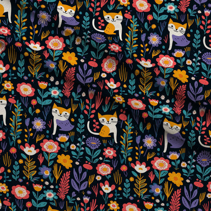 Kitten Meadow Pattern 14 Minky Fabric