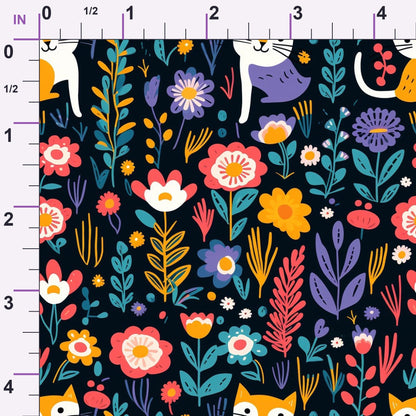 Kitten Meadow Pattern 14 Minky Fabric
