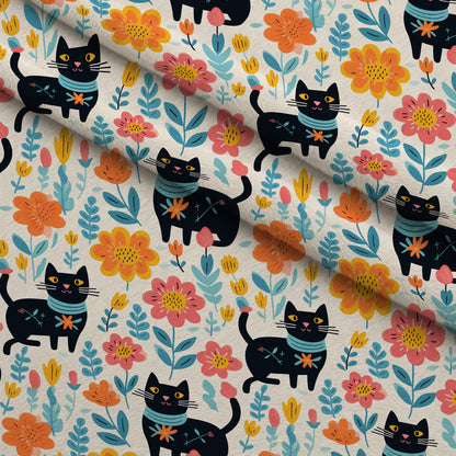 Kitten Meadow Pattern 16 Minky Fabric