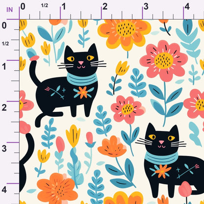 Kitten Meadow Pattern 16 Minky Fabric