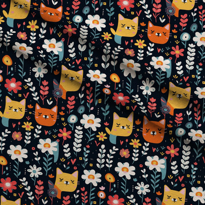 Kitten Meadow Pattern 7 Minky Fabric