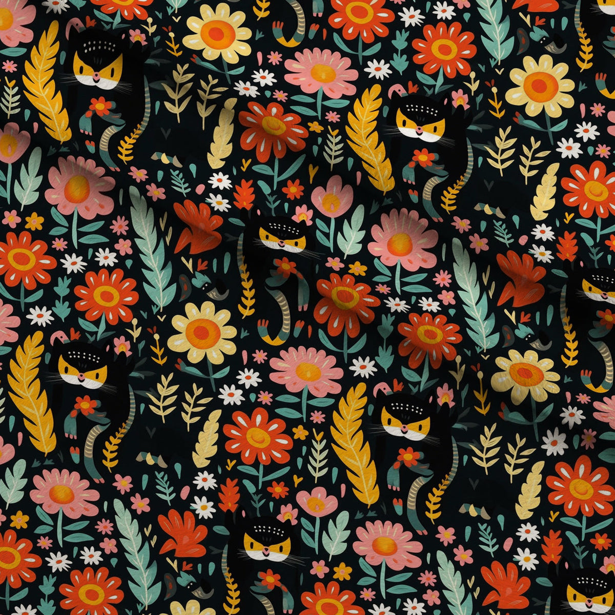 Kitten Meadow Pattern 9 Minky Fabric