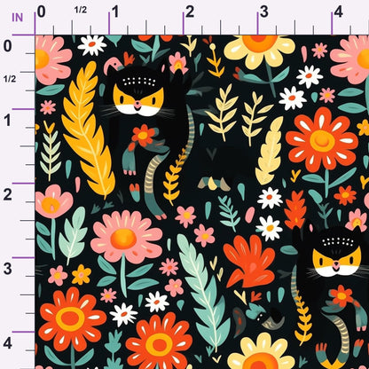 Kitten Meadow Pattern 9 Minky Fabric