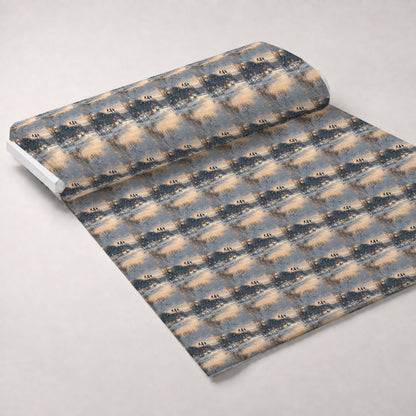 Lamplight Snowfall Pattern 1 Minky Fabric