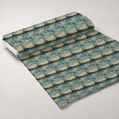 Lamplight Snowfall Pattern 11 Minky Fabric