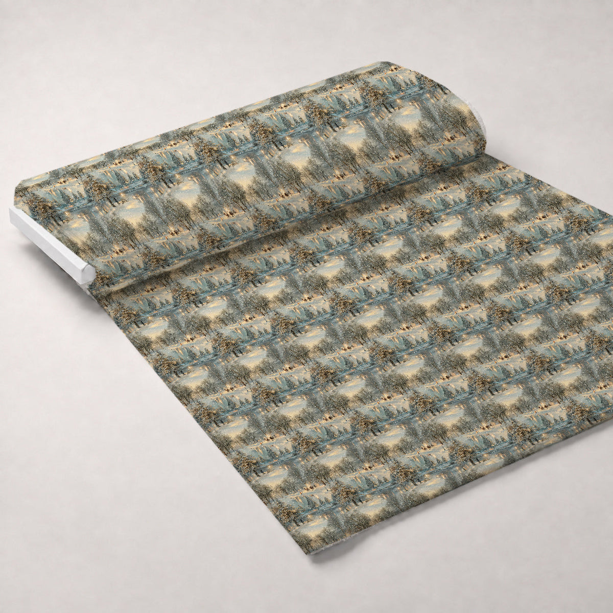 Lamplight Snowfall Pattern 12 Minky Fabric