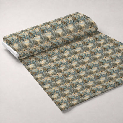 Lamplight Snowfall Pattern 12 Minky Fabric