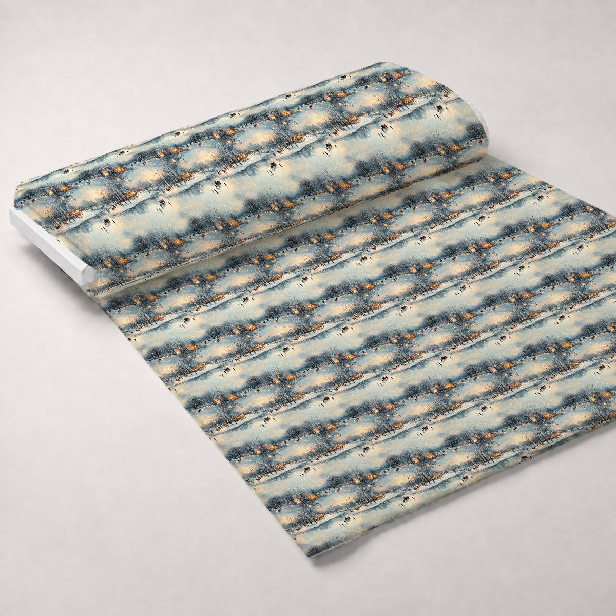 Lamplight Snowfall Pattern 13 Minky Fabric