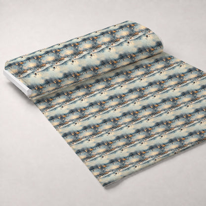Lamplight Snowfall Pattern 13 Minky Fabric
