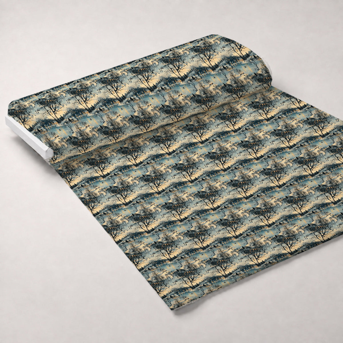 Lamplight Snowfall Pattern 14 Minky Fabric