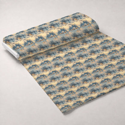 Lamplight Snowfall Pattern 17 Minky Fabric
