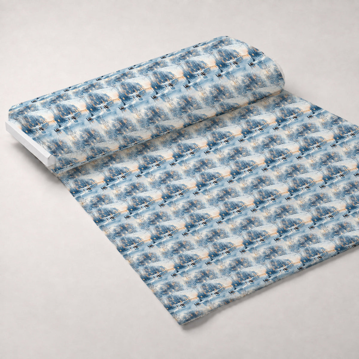Lamplight Snowfall Pattern 18 Minky Fabric