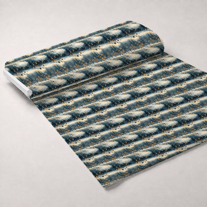 Lamplight Snowfall Pattern 4 Minky Fabric