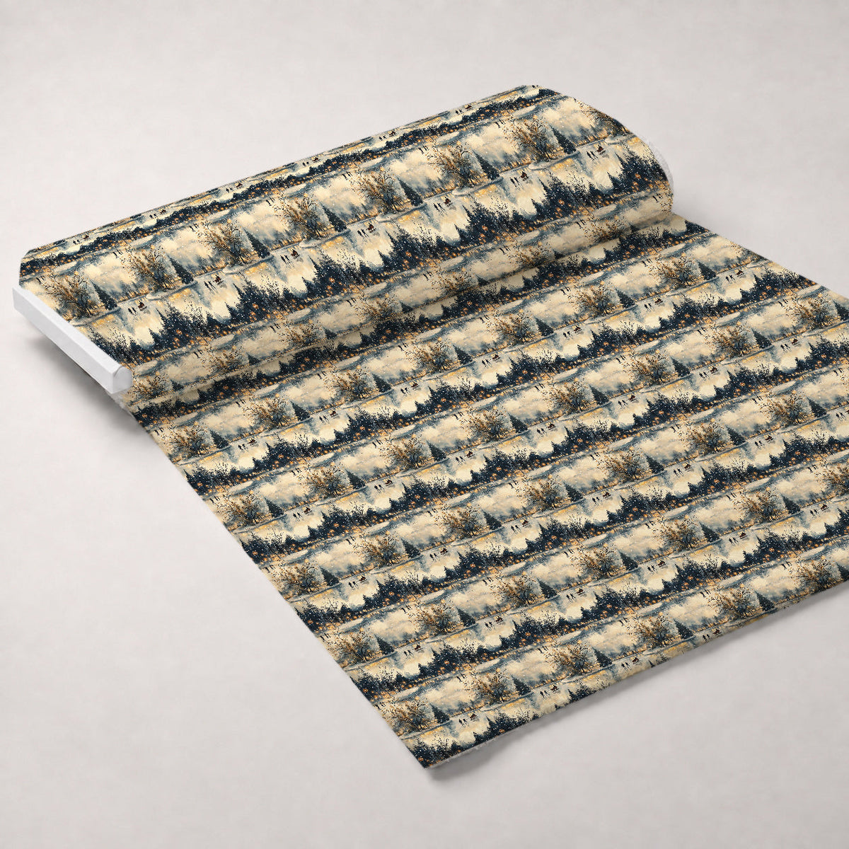 Lamplight Snowfall Pattern 5 Minky Fabric