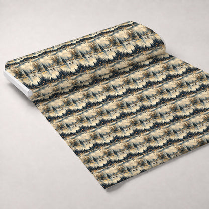 Lamplight Snowfall Pattern 5 Minky Fabric