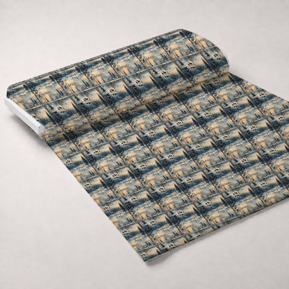Lamplight Snowfall Pattern 7 Minky Fabric