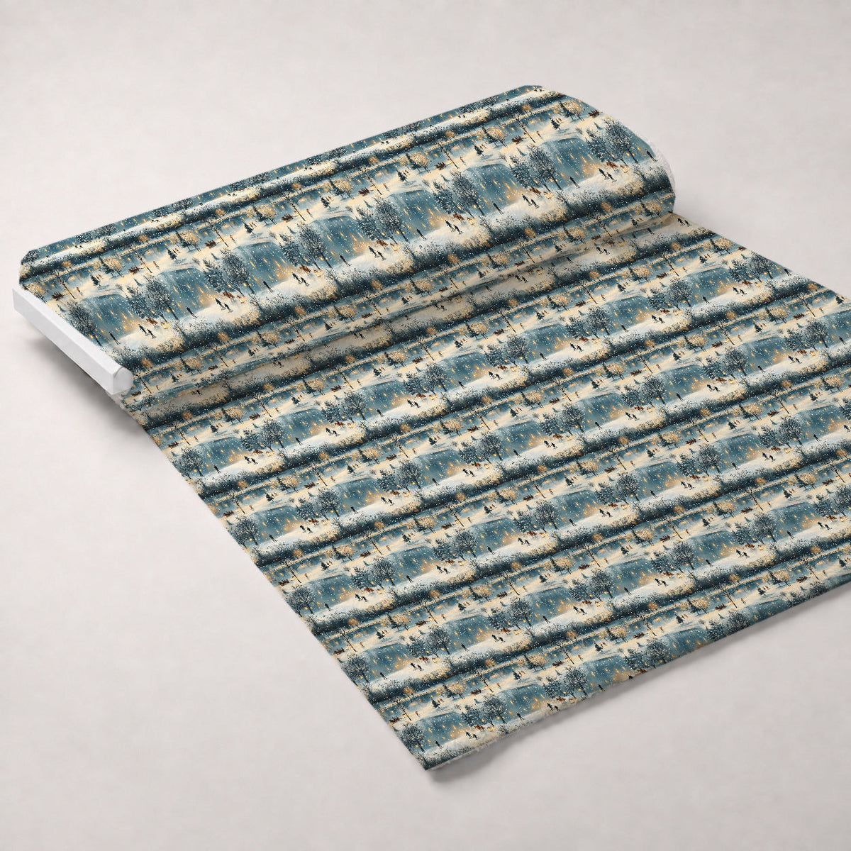 Lamplight Snowfall Pattern 8 Minky Fabric