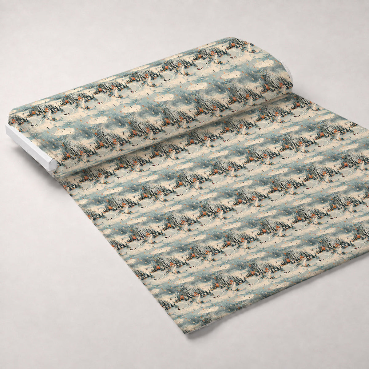 Lamplight Snowfall Pattern 9 Minky Fabric