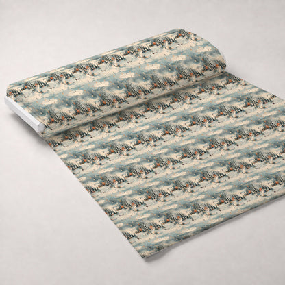 Lamplight Snowfall Pattern 9 Minky Fabric