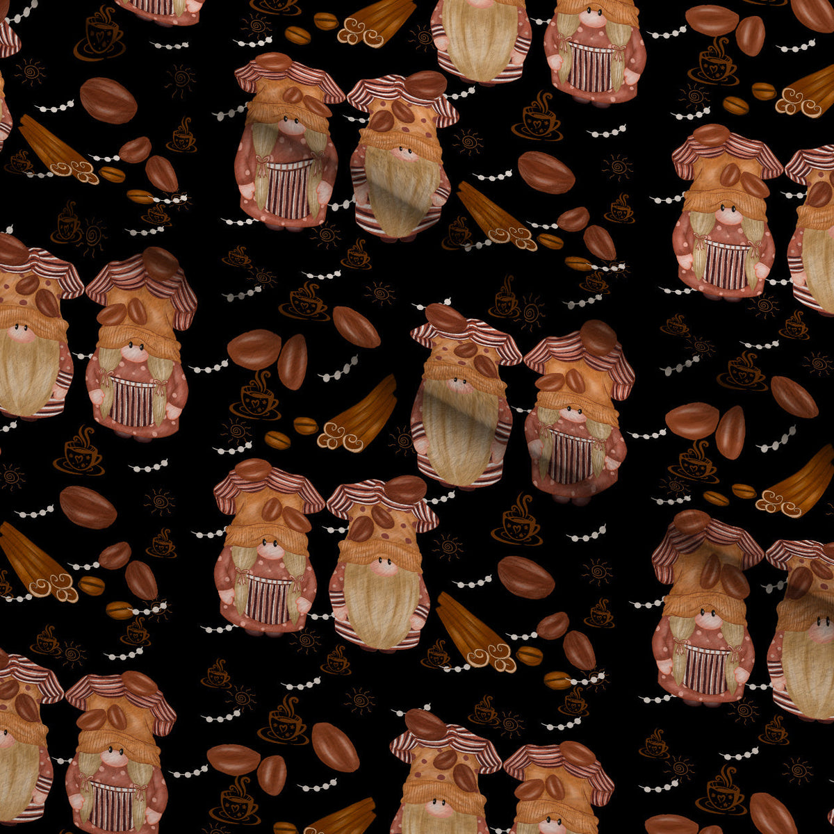 Latte Lane Pattern 1 Minky Fabric